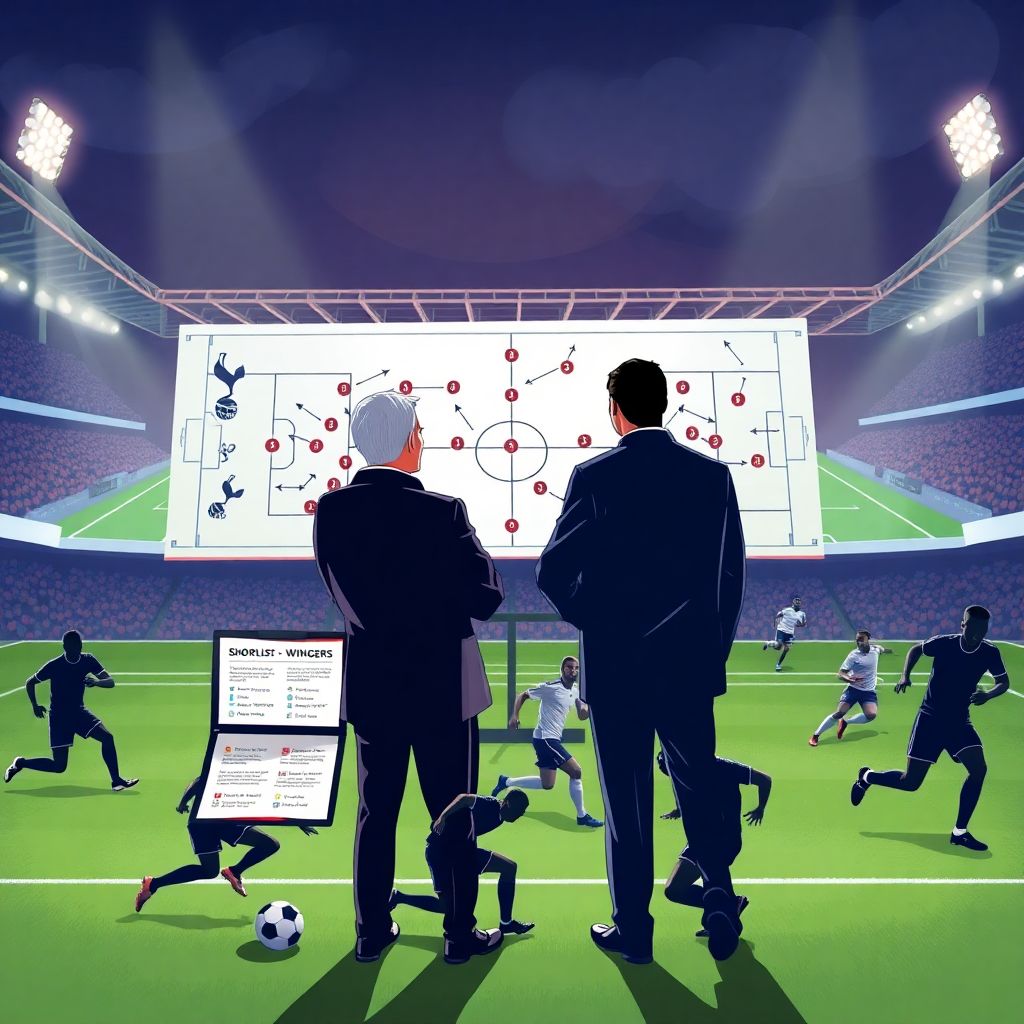 Тоттенхэм раскрыл шорт-лист на вингера и объяснил ставку на фланги